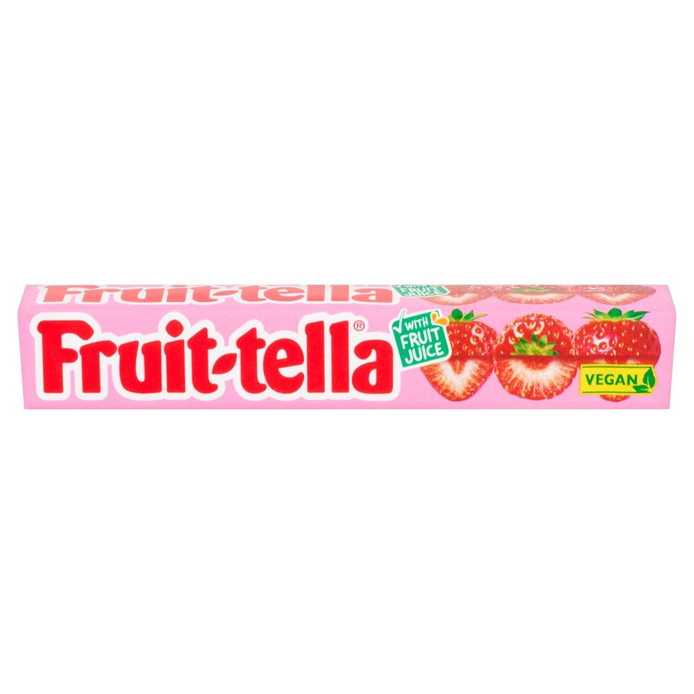 317036_fruittella_strawberry_stick_pack_a_.jpg Fruit-tella Strawberry Stick 41g - Image 1