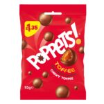 Poppets Milk Choc Coated Chewy Toffee Pouch 95g