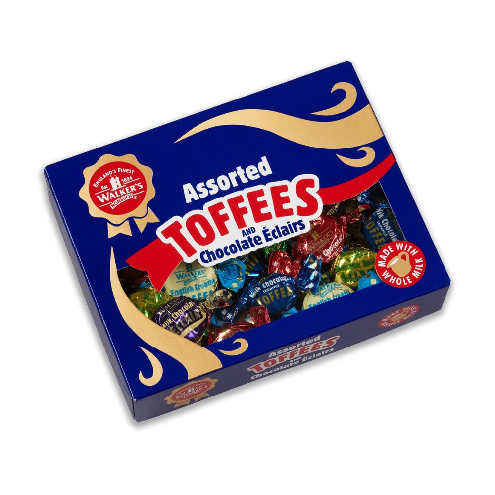 Walker's Nonsuch Assorted Toffee & Chocolate Eclairs Gift Box 350g - Image 1