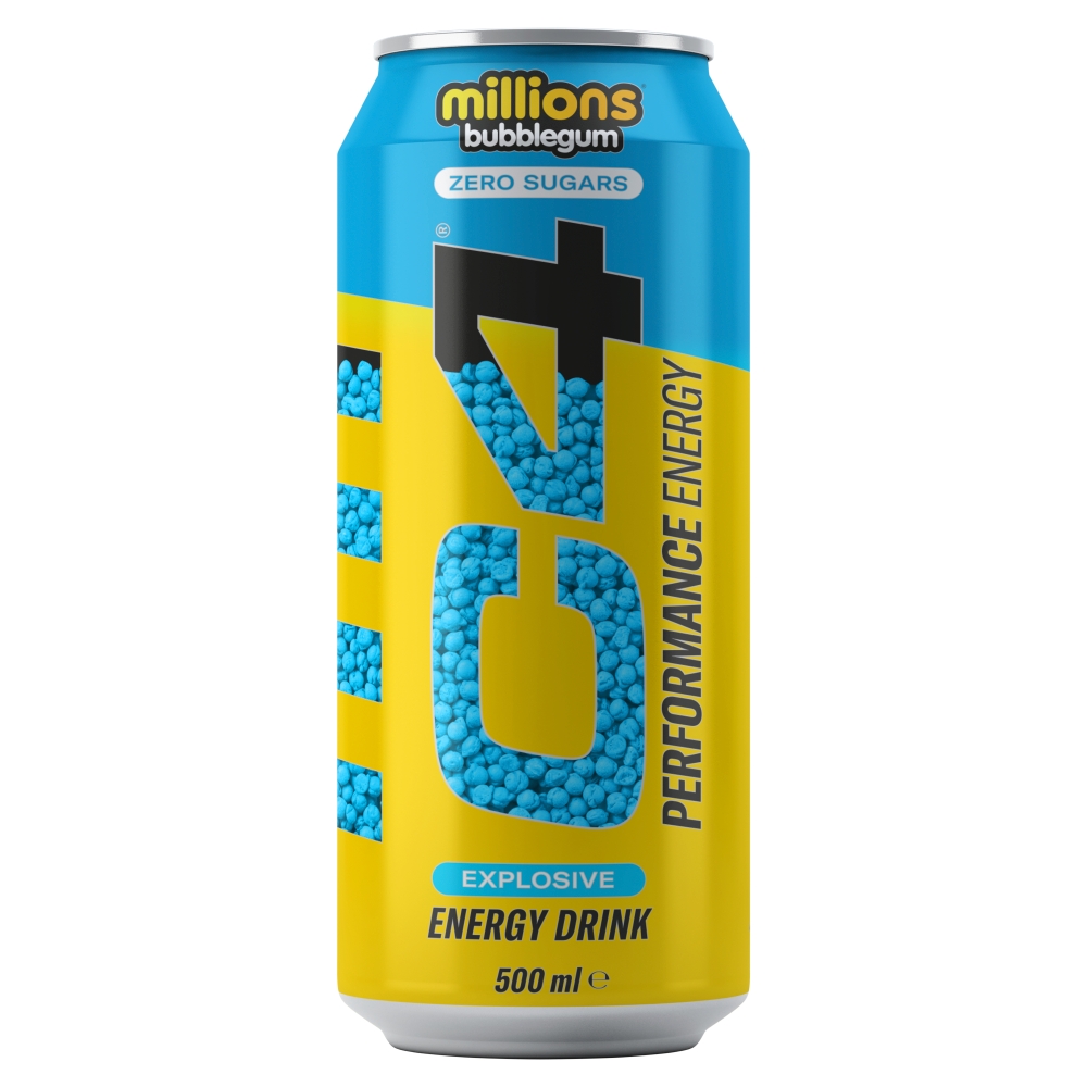 317288_c4_energy_millions_bubblegum.jpg C4 Performance Energy Millions Bubblegum Energy Drink 500ml - Image 1
