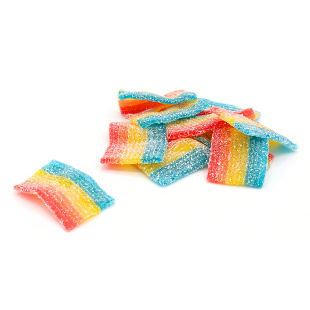 317369_mini_fizzy_rainbow_belts_a.jpg Kingsway Mini Fizzy Rainbow Belts Bag 2kg - Image 1