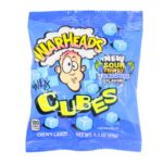 Warheads Blue Raspberry Cubes Bag 99g - Image 3
