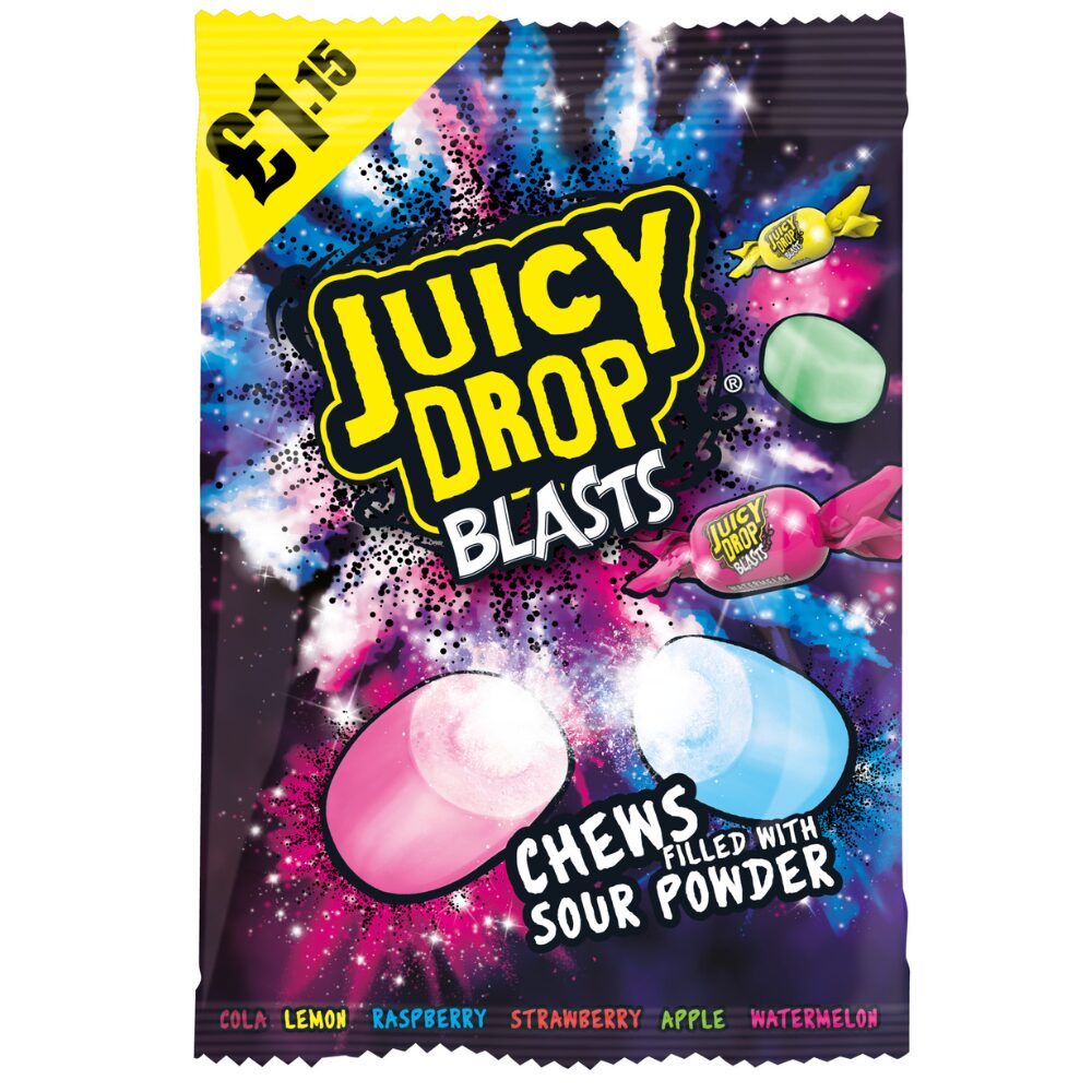 317587bazooka_juicy_drop_blasts_bag_120g_1.15_pmp.jpg Bazooka Juicy Drop Blasts Bag 120g - Image 1