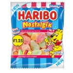 Haribo Nostalgix Sugar Coated Fruit & Cola Flavour Jelly Sweets 140g