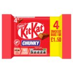 KitKat Chunky Milk Chocolate Bar 4 Pack Multipack 128g - Image 3