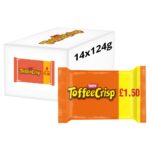 Toffee Crisp Milk Chocolate Bar 4 Pack Multipack 124g