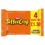 Toffee Crisp Milk Chocolate Bar 4 Pack Multipack 124g - Image 3