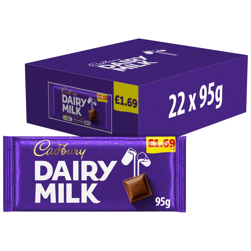 317827.jpg Cadbury Dairy Milk Chocolate Bar 95g - Image 1