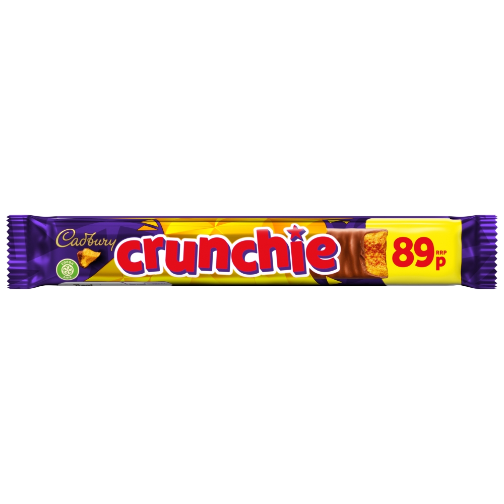 317837_cadbury_crunchie_89p_pmp.jpg Cadbury Crunchie Chocolate Bar 40g - Image 1