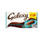 Galaxy Salted Caramel & Milk Chocolate Block Bar 135g - Image 2