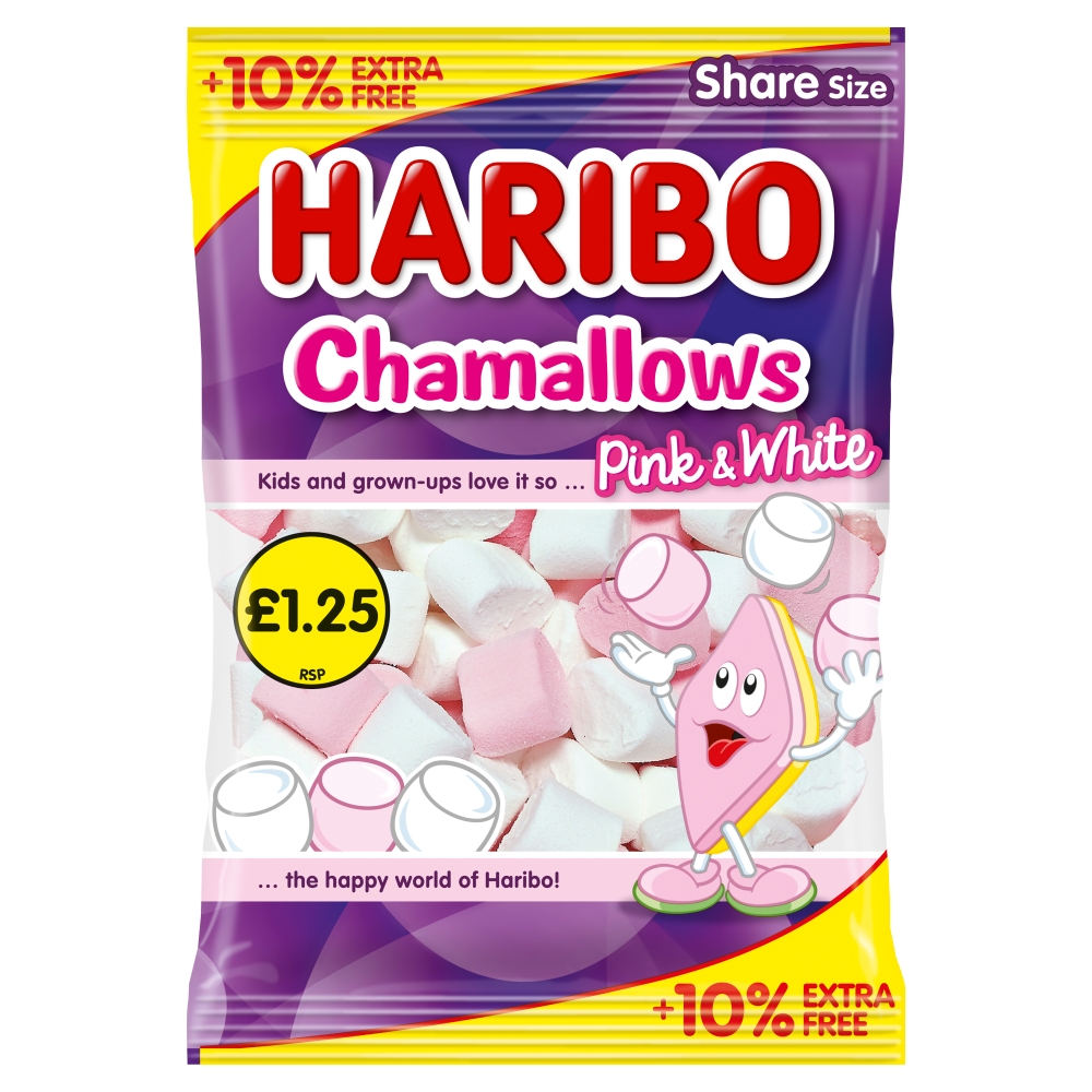 318076_haribo_chamallows_1.25_pmp_10_free.jpg Haribo Chamallows Bag 154g - Image 1
