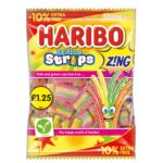 Haribo Rainbow Strips Z!NG Bag 143g