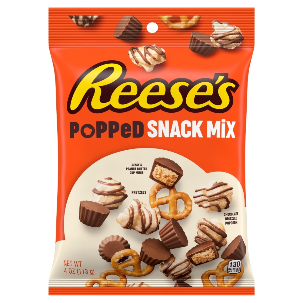 318185_reese_s_popped_snack_mix.jpg Reese's Popped Snack Mix Bag 113g - Image 1