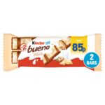 Kinder Milk and Hazelnuts Bueno White Bar 39g - Image 2