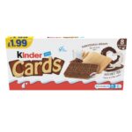Kinder Cards Milk Chocolate Wafer Biscuit 4 Pack 129g