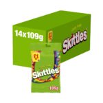 Skittles Vegan Crazy Sour Sweets Fruit Flavour Treat Bag 109g