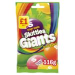 Skittles Giants Vegan Sour Treat Bag 116g - Image 2