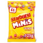 Starburst Minis Vegan Chews Sweets Pouch Bag 125g