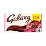 Galaxy Cookie Crumble & Milk Chocolate Bar 114g - Image 2