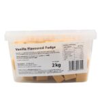 Vanilla Flavoured Fudge Tub 2kg - Image 3