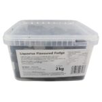 Liquorice Flavoured Fudge Tub 2kg - Image 3