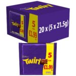 Cadbury Twirl Chocolate Bar 5 Pack 107.5g