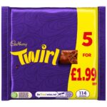 Cadbury Twirl Chocolate Bar 5 Pack 107.5g - Image 3