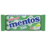 Mentos Spearmint Chewy Dragees Roll 3 Pack 114g