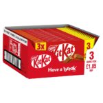 KitKat 4 Finger Milk Chocolate Biscuit Bar 3 Pack Multipack 124.5g - Image 4