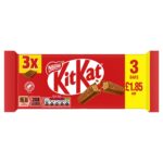 KitKat 4 Finger Milk Chocolate Biscuit Bar 3 Pack Multipack 124.5g - Image 3