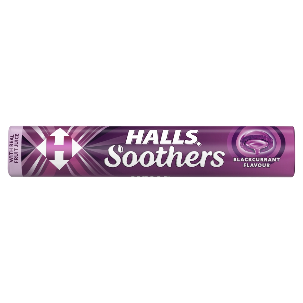 3611x_a_23.jpg Halls Soothers Blackcurrant Juice Sweets 45g - Image 1