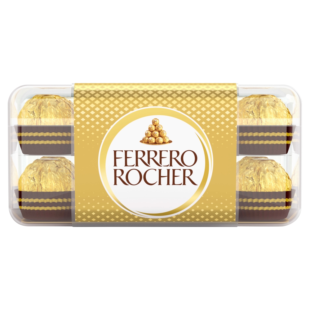 36743_a_23.jpg Ferrero Rocher Milk Chocolate Pralines 16 Pieces 200g - Image 1