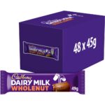 Cadbury Dairy Milk Whole Nut Chocolate Bar 45g