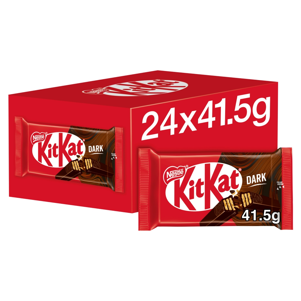 44252b.jpg Kit Kat 4 Finger Dark Chocolate Bar 41.5g - Image 1