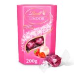 Lindt Strawberries & Cream Chocolate Truffles Box 200g