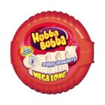 Hubba Bubba Snappy Strawberry Bubble Gum Mega Long Tape 56g - Image 2