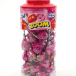 Vidal Mega Zoom Strawberry Lollipops Jar