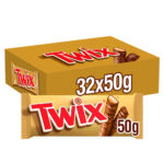 Twix Caramel & Milk Chocolate Fingers Biscuit Snack Bar 50g