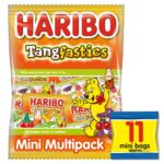 Haribo Tangfastics Minis Fruit & Cola Flavour Fizzy Jelly Sweets Multipack 176g