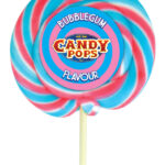 Candy Pops Traditional Bubblegum Wheel Lollipops 75g