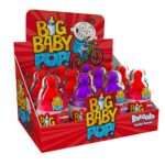 Bazooka Big Baby Pop Strawberry & Blackcurrant 32g